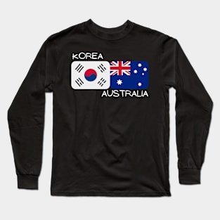 Korean Australian - Korea, Australia Long Sleeve T-Shirt